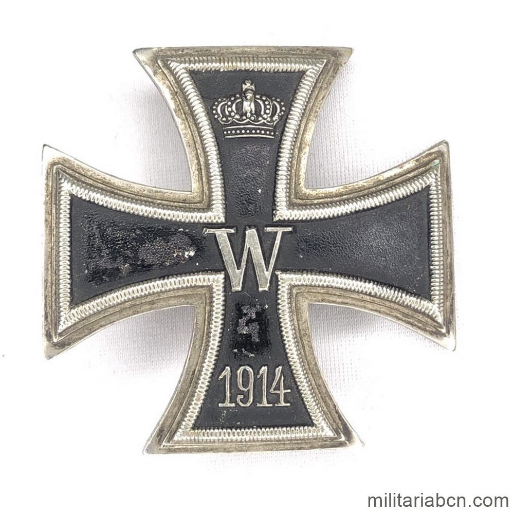 Alemania. Cruz de Hierro de 1ª Clase. Modelo 1914. 1ª Guerra Mundial. Centro no magnético