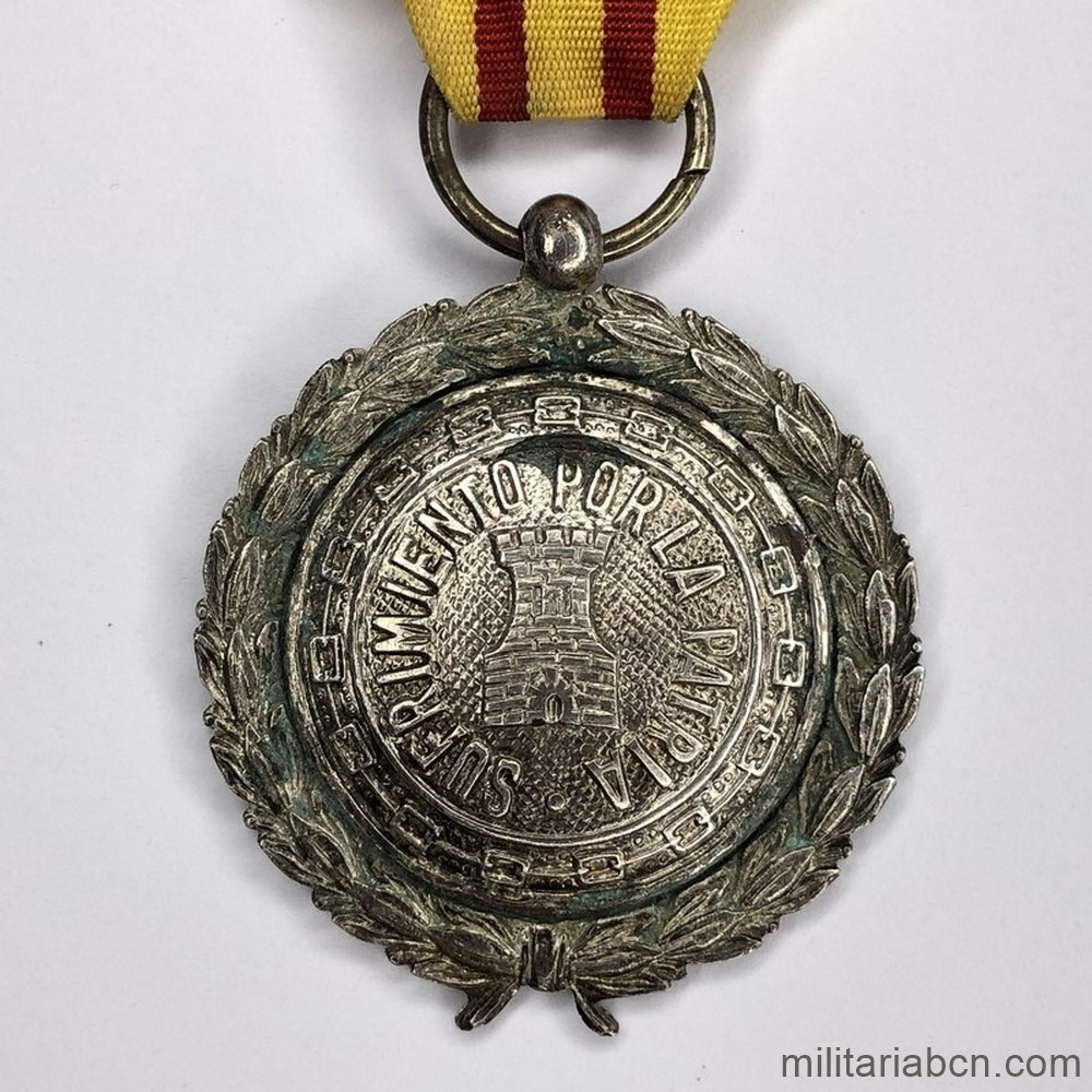 Medalla de Sufrimientos por la Patria versión de tropa para Extranjeros. Guerra Civil Española