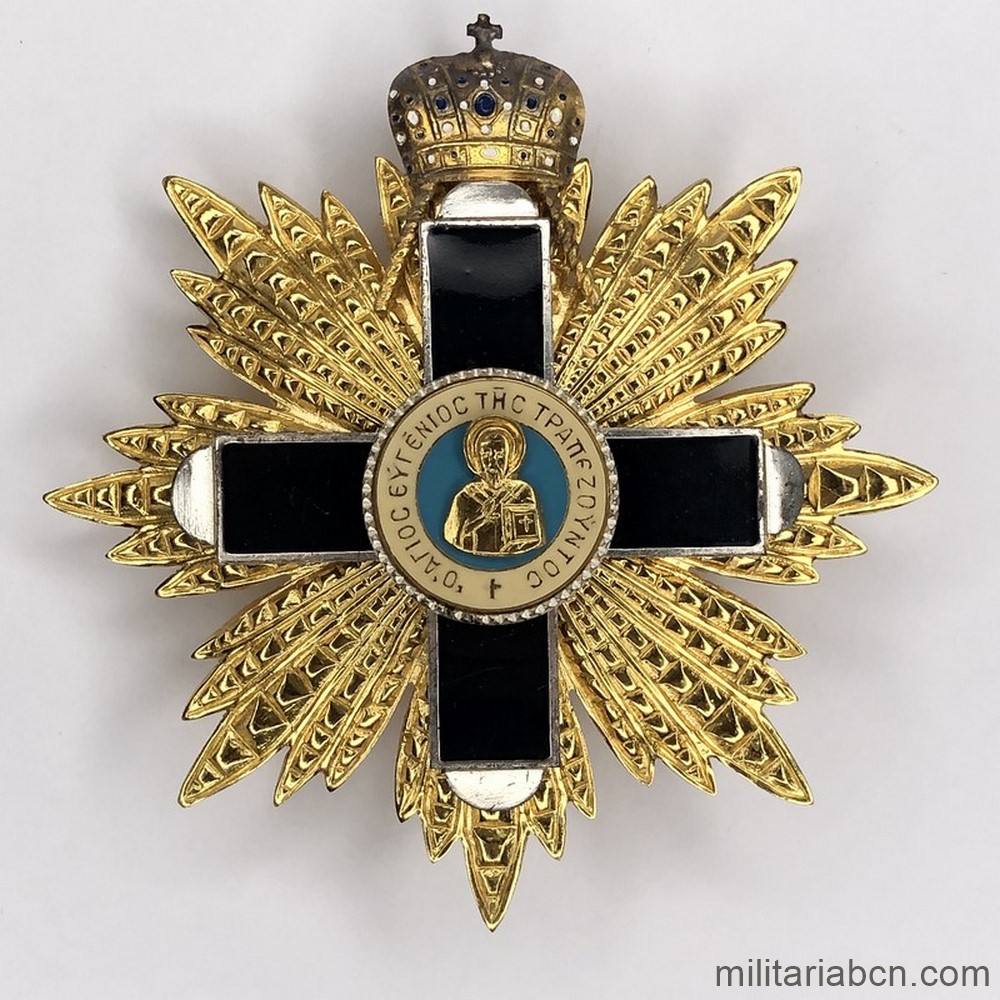 Placa de Gran Cruz de la Santa, Imperial y Bizantina Orden de San Eugenio de Trebizonda