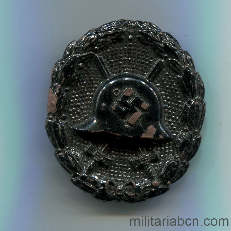 Alemania III Reich. Placa de Herido en negro. Modelo 1939, 1er modelo