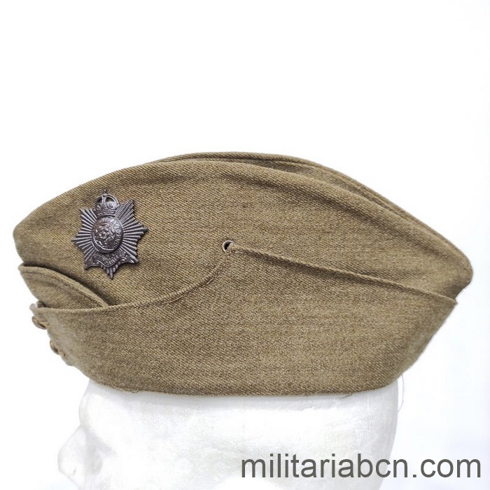Reino Unido. Gorro cuartelero del Hampshire Regiment. 2ª Guerra Mundial.