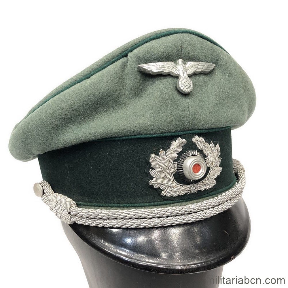 Alemania. III Reich. Gorra de plato de Oficial de Intendencia o Administración Militar