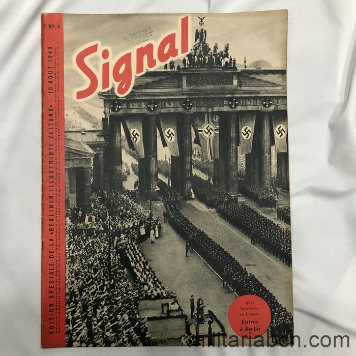 Revista Signal nº 9 Agosto 1940.  Texto en francés