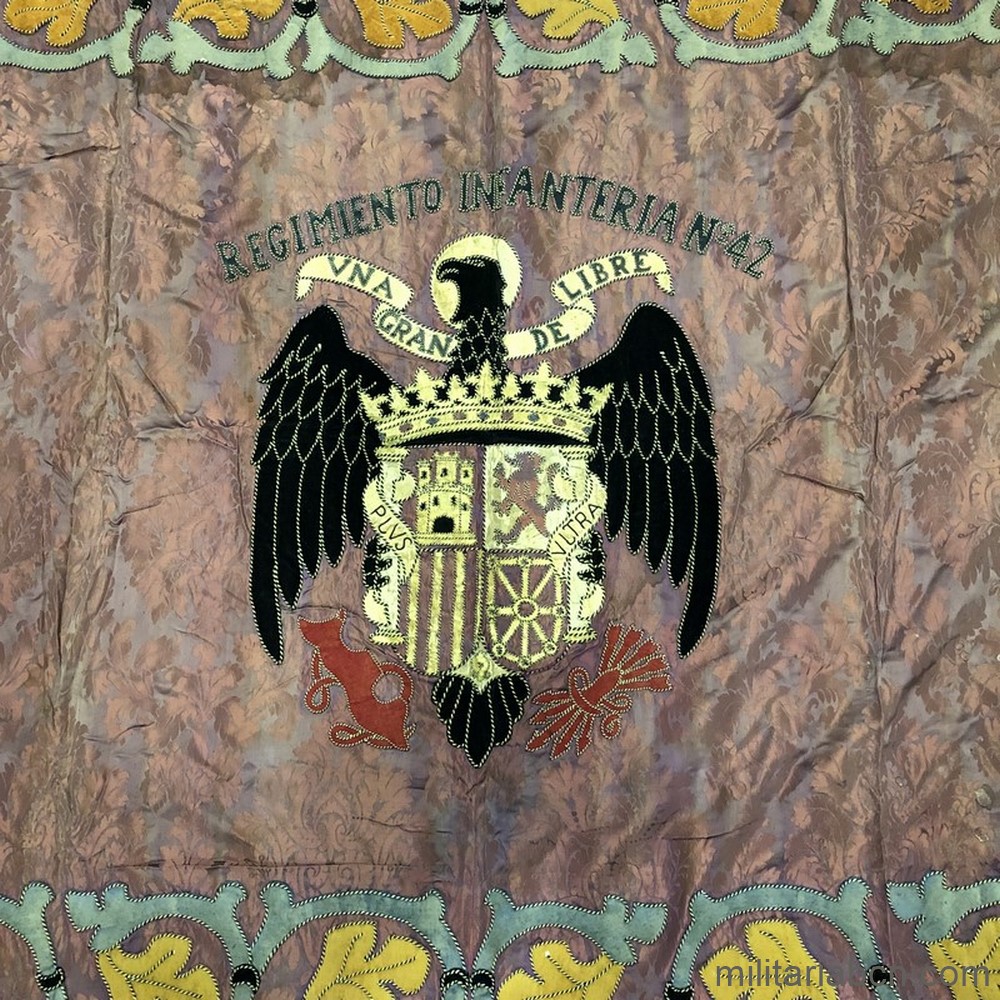 Bandera del Regimiento de Infantería nº 42. 1939-1943. Guerra Civil o inmediata posguerra