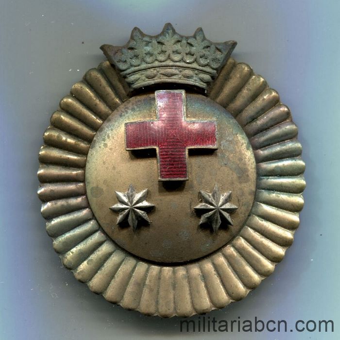 Distintivo de Teniente Coronel de la Cruz Roja. Guerra Civil Española.
