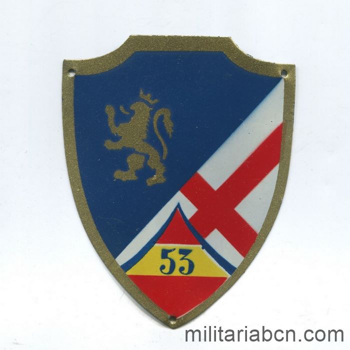 Placa de brazo. División 53. Cuerpo de Ejército de Aragón