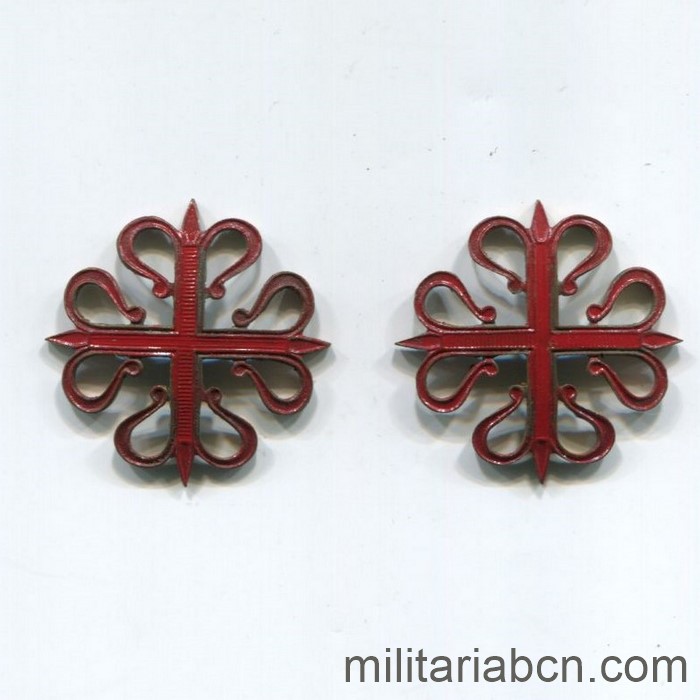 Insignias de cuello del Regimiento de Caballería de Calatrava