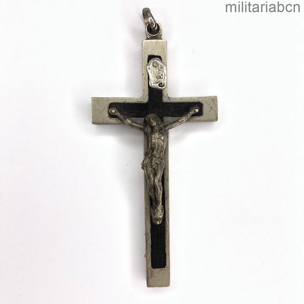 Crucifijo de Capellán Castrense. Período Guerra Civil Española