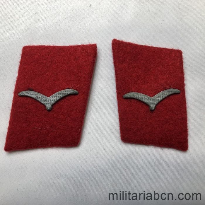 Alemania III Reich. Insignias de cuello de Tropa de Antiaéreos de la Luftwaffe.