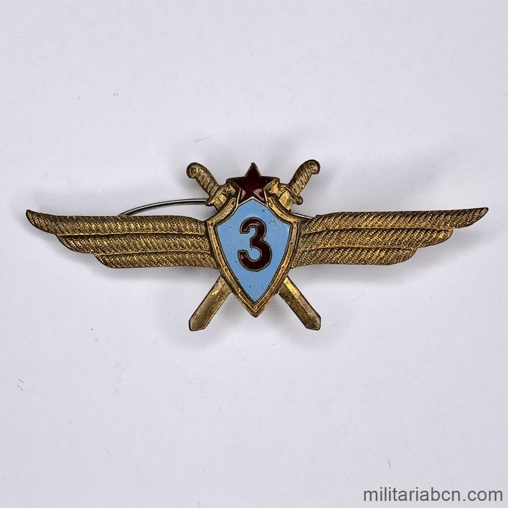 URSS Alas de Piloto Militar. 3ª Clase. Modelo 1966