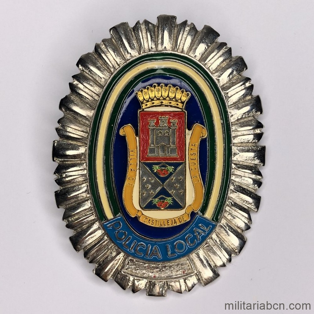 Placa de la Policía Local de Castilleja de la Cuests
