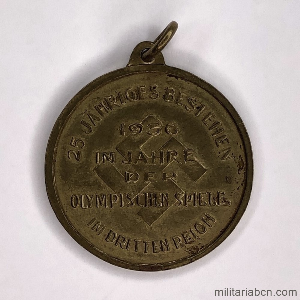Alemania III Reich. Medalla 25 Jähriges Bestehen Neuer Deutscher Turnverein Buenos Aires 1936