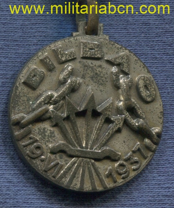 España.  Medalla Italiana de la Toma de Bilbao. 1937