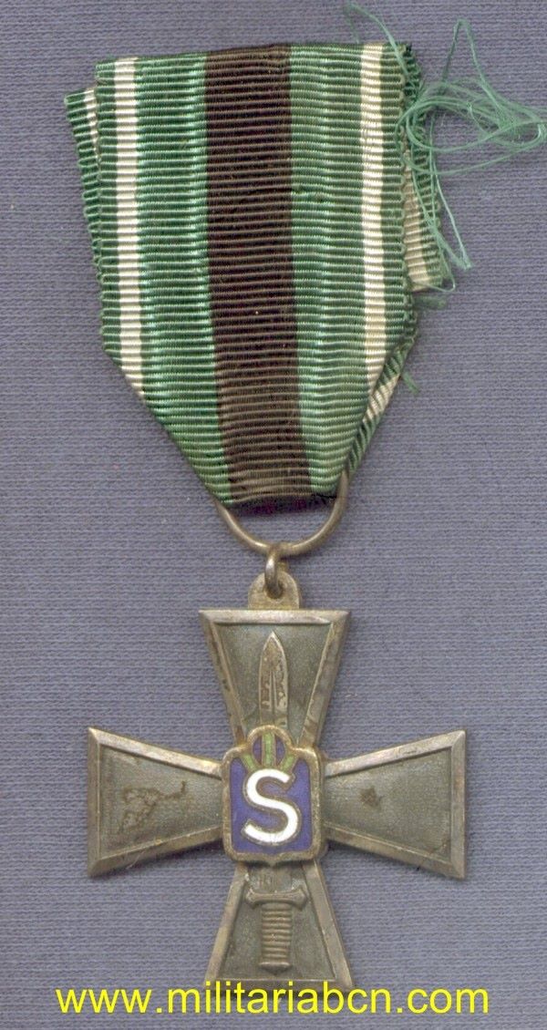 Finlandia. Cruz del Cuartel General. 2ª Guerra Mundial.  Suojeluskunnan ansioristit. 1918-1944.