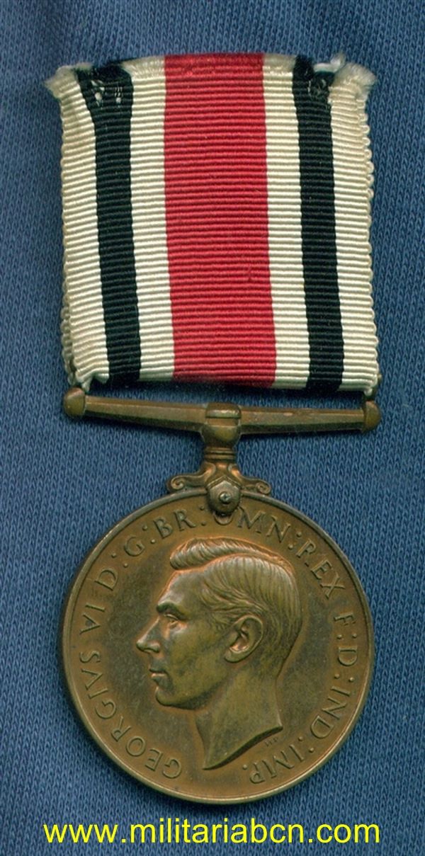 Reino Unido. Medalla Largo Servicio en la Policía. Jorge VI.