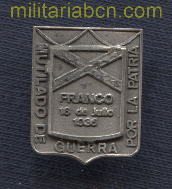 España. Miniatura de la Medalla de Mutilado de la Guerra Civil