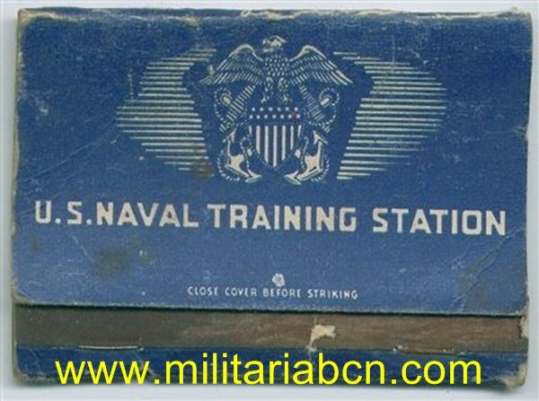 Caja de cerillas del Ejército de los Estados Unidos. 2º Guerra Mundial. Sin las cerillas.