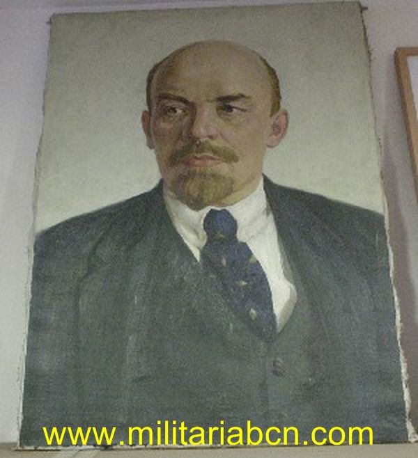 Retrato al óleo de Lenin 60 x 80 cm.