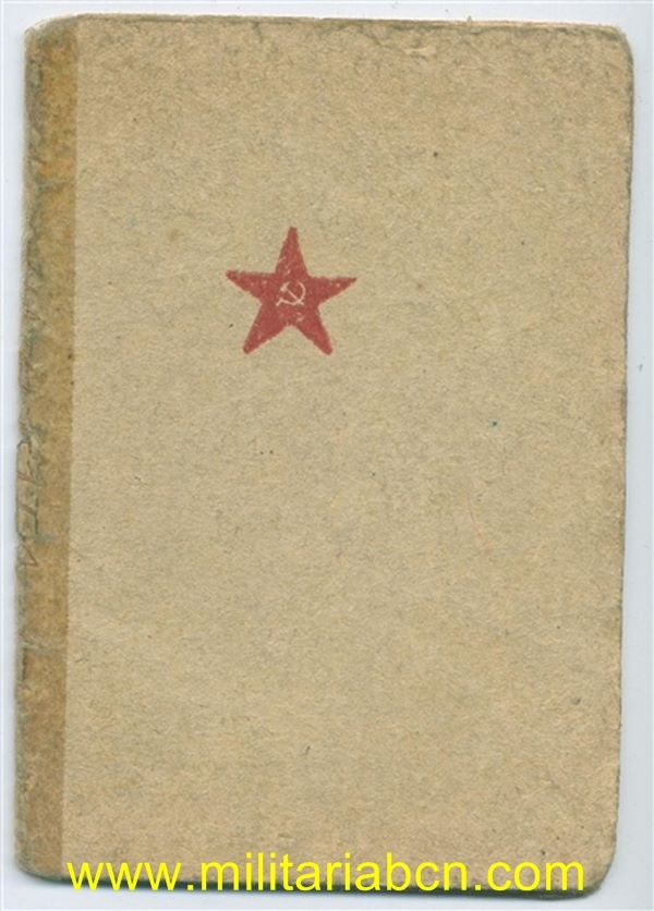 Cartilla Militar de Tropa. 1945.