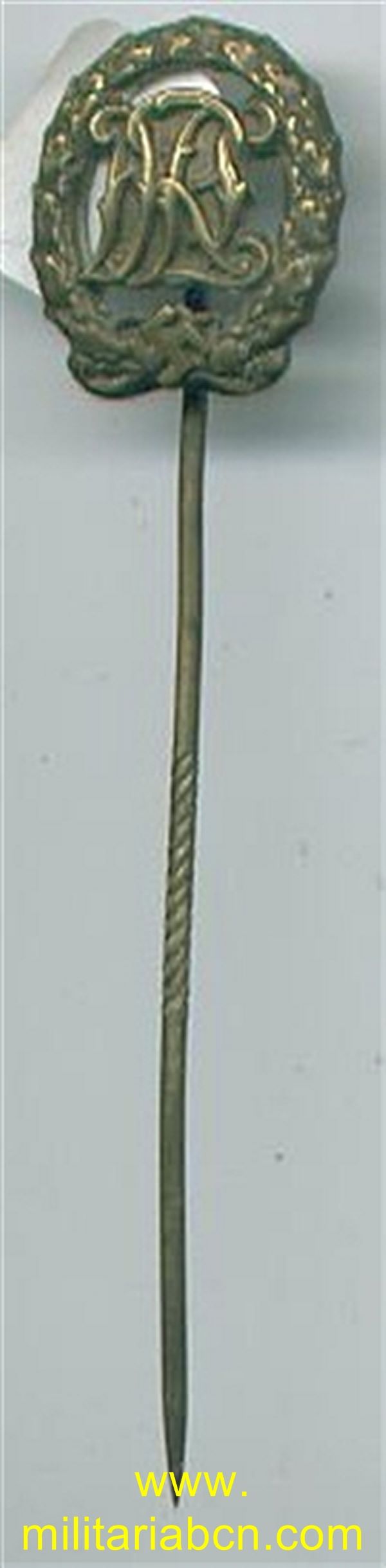 Alemania III Reich. Placa DRL Bronze Miniatura