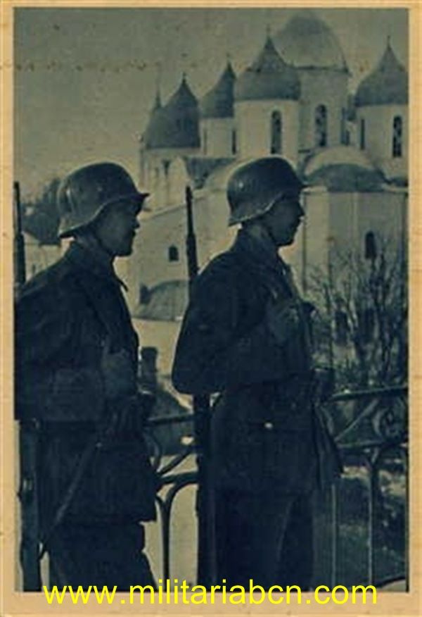 Postal de la División Azul. DA014. Sin circular