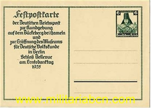 Postal III Reich. Sin circular D058