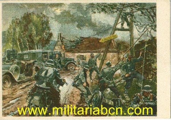 Postal III Reich. Sin circular Texto en castellano. D341