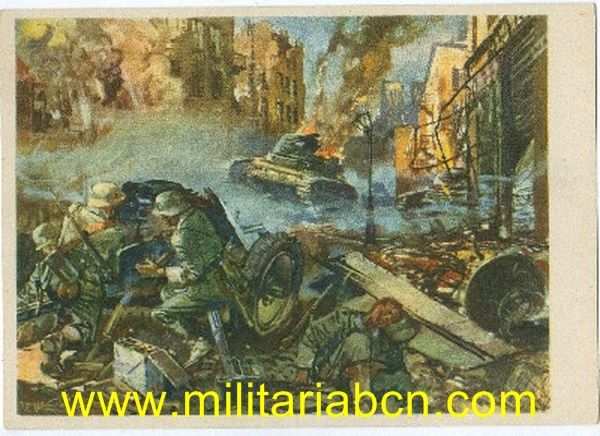 Postal III Reich. Sin circular Texto en castellano. D347