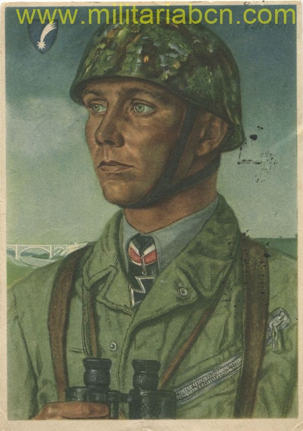 Alemania III Reich.    2ª Guerra Mundial.    Postal.  Willrich.  Major Roch.