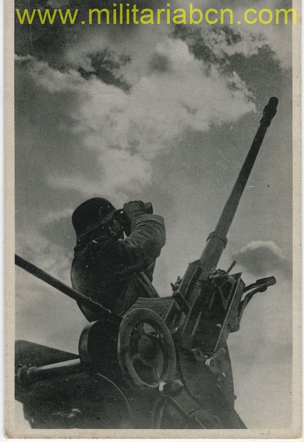 Alemania III Reich.  Postal Unsere Luftwaffe.  Sin circular.