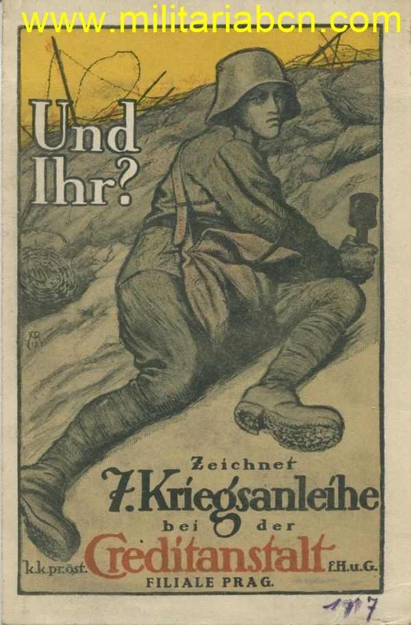 Alemania. Postal de propaganda. 1ª Guerra Mundial. Sin circular. M3