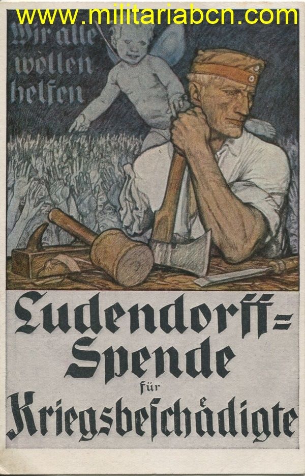 Alemania. Postal de propaganda. 1ª Guerra Mundial. Sin circular. M2