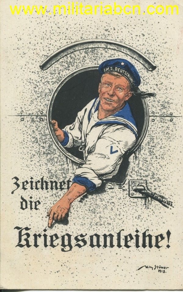 Alemania. Postal de propaganda. 1ª Guerra Mundial. Sin circular. M1