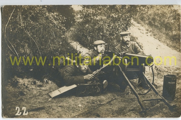 Alemania. Postal con escenas de la guerra. 1ª Guerra Mundial. M3