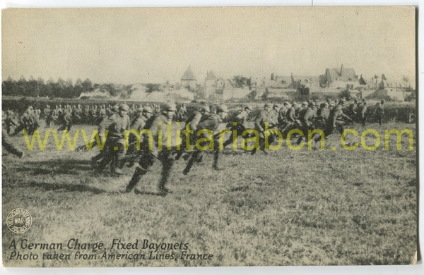 Alemania. Postal con escenas de la guerra. 1ª Guerra Mundial. M1