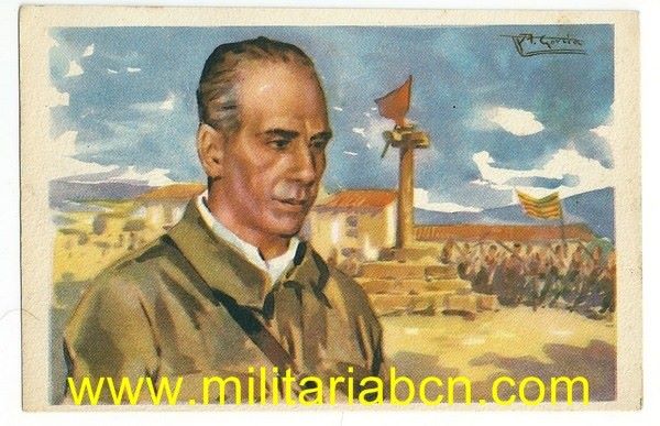 Postal. Guerra Civil.  General Villalba. Edición Exclusiva Cruz Roja.