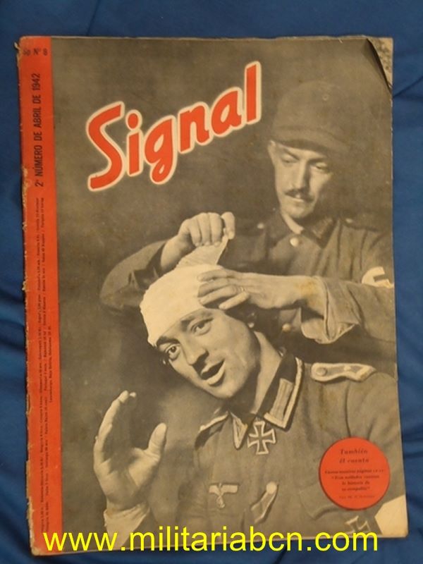 Alemania III Reich. Revista Signal.  Versión en castellano.  nº 8 Abril 1942.