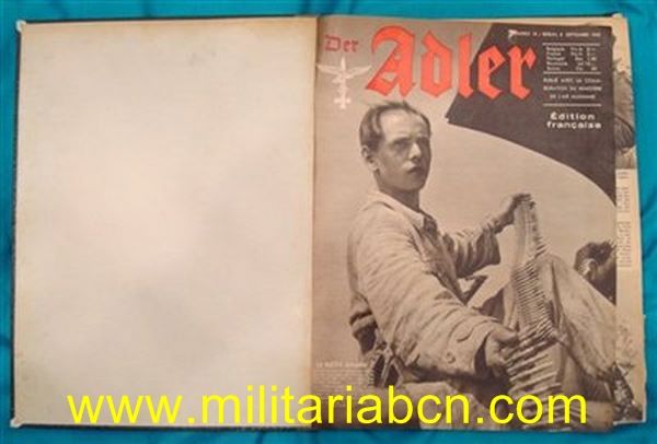 Revista Adler. Texto en castellano. Volumen encuadernado. Del nº 18 al 26 de 1942. Del 1 al 3 de 1943.