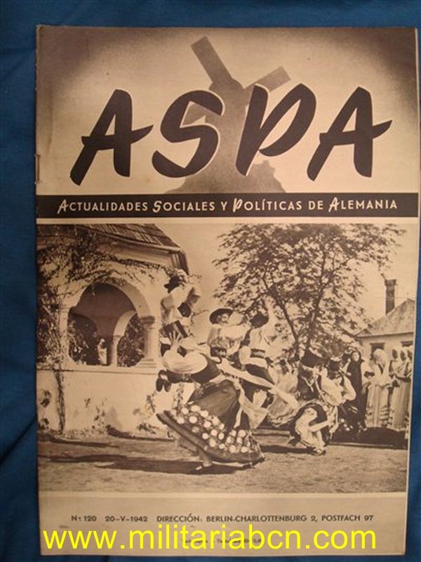 Aspa Revista de Actualidades Semanales de Prensa Alemana.nº 120.  V 1942.
