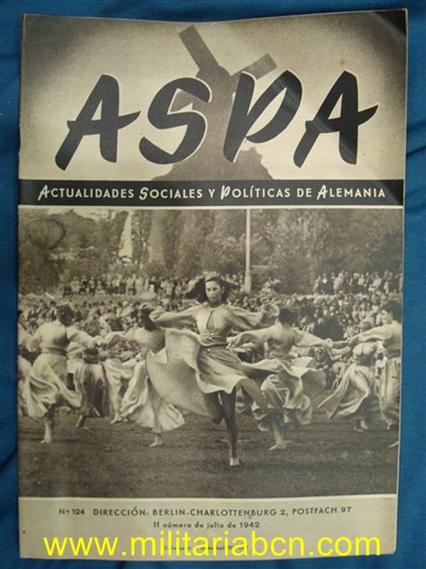 Aspa Revista de Actualidades Semanales de Prensa Alemana. nº 124. VII 1942.