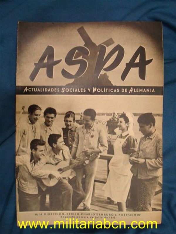 Aspa Revista de Actualidades Semanales de Prensa Alemana. nº 14. Julio 1943