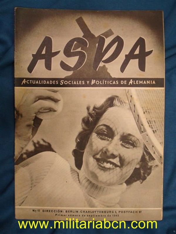 Aspa Revista de Actualidades Semanales de Prensa Alemana. nº 17. Septiembre 1943