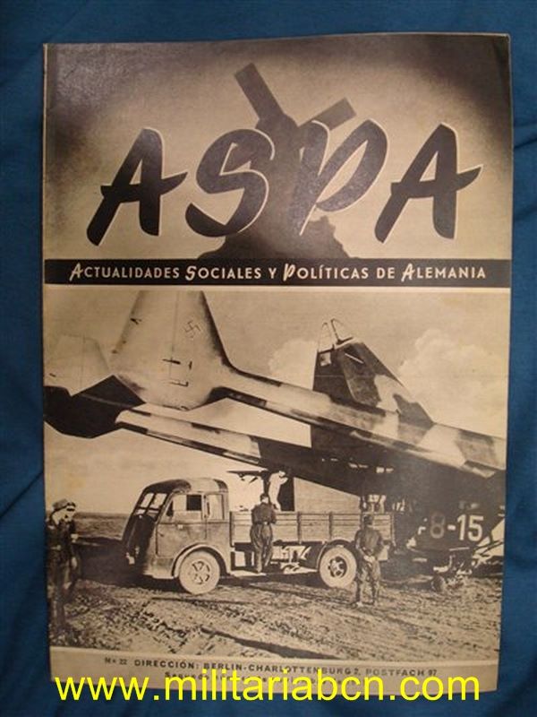Aspa Revista de Actualidades Semanales de Prensa Alemana. nº 22. Noviembre 1943