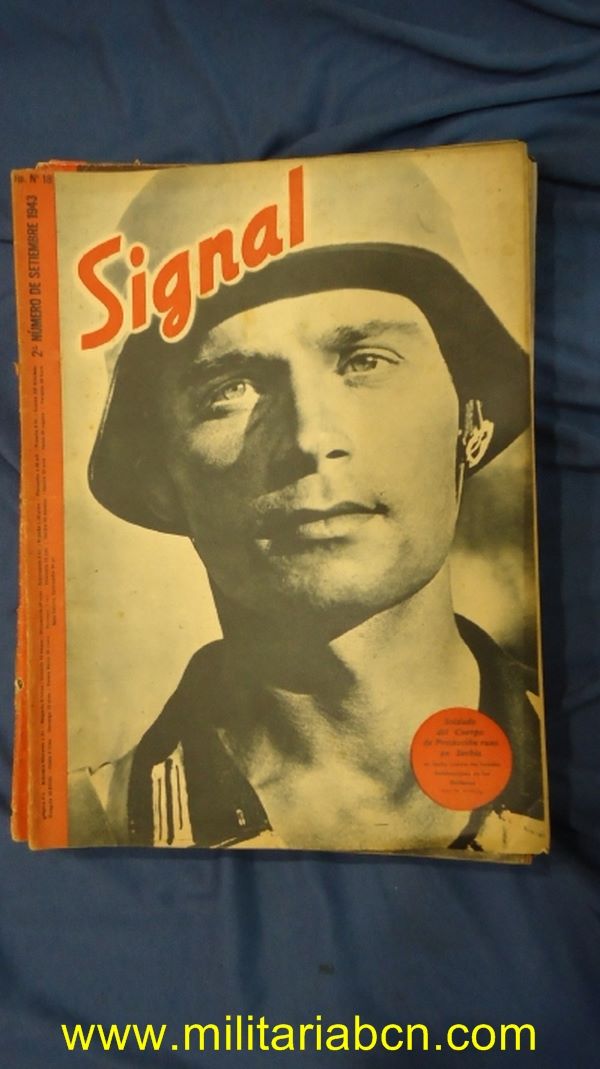 Alemania. III Reich. 2ª Guerra Mundial. Revista Signal. Texto en castellano. Nº 18 Septiembre 1943.