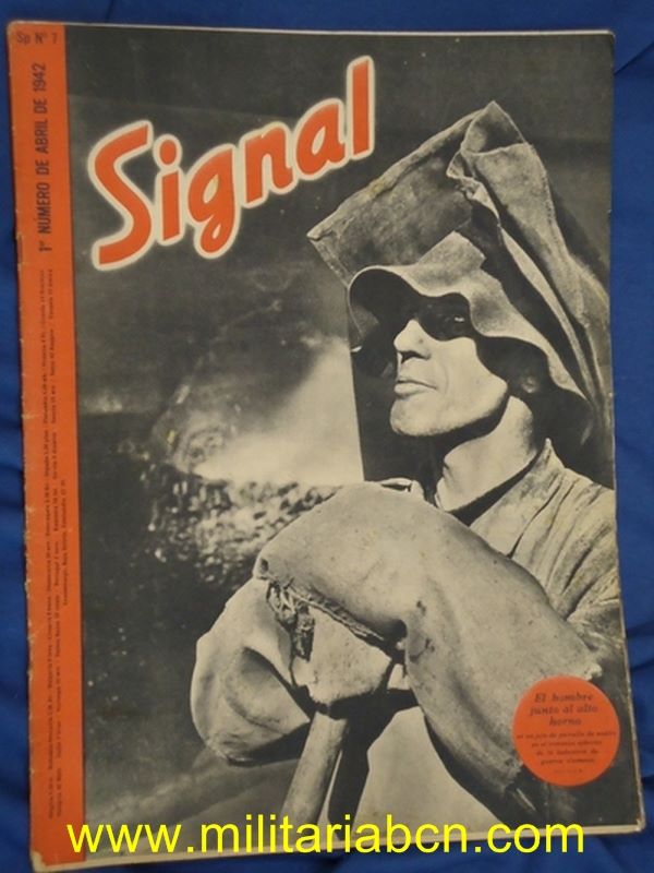 Alemania III Reich. Revista Signal.  Versión en castellano.  nº 7 Abril 1942.