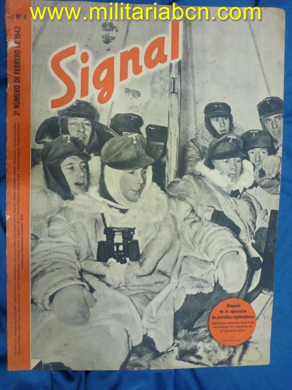 Alemania III Reich.  Revista Signal.  En castellano.  Nº 4 febrero 1942.