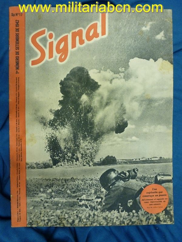 Alemania III Reich.  Revista Signal.  En castellano.  Nº 17 Septiembre 1942.