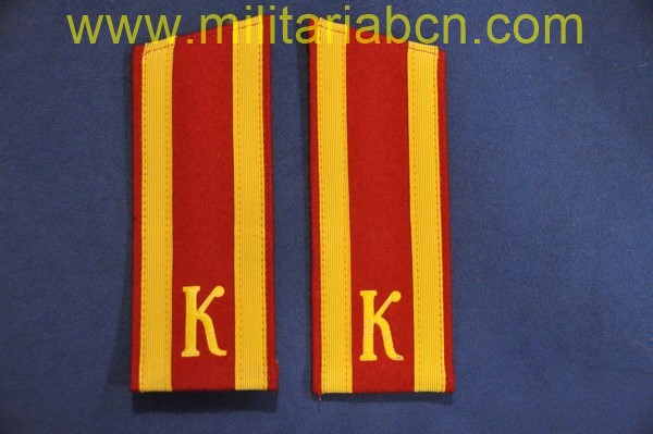 URSS. Unión Soviética. Hombreras de Kursant de Academia de Infantería.