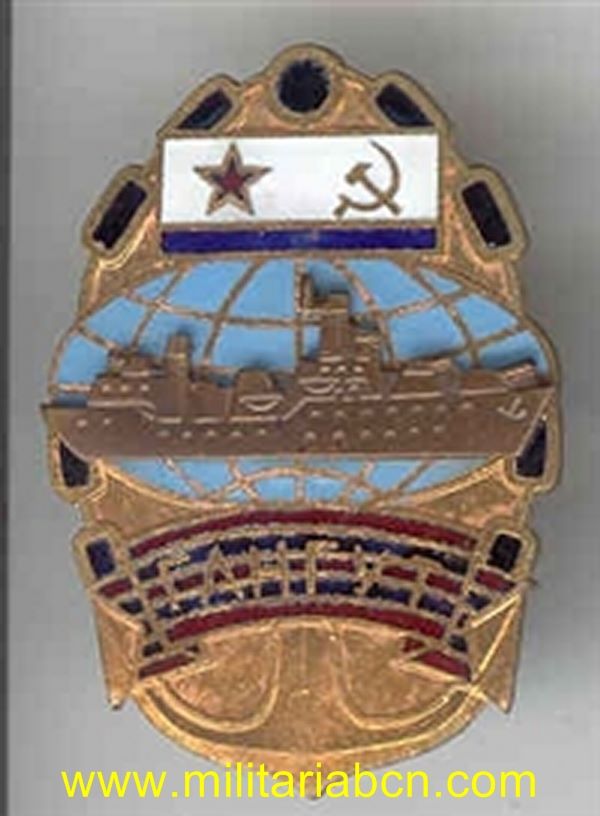 URSS Unión Soviética. Insignia esmaltada. Marina Gangut