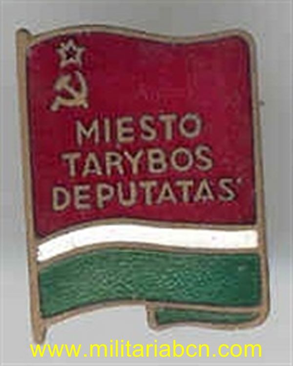 URSS. Lituania. Insignia de Diputado